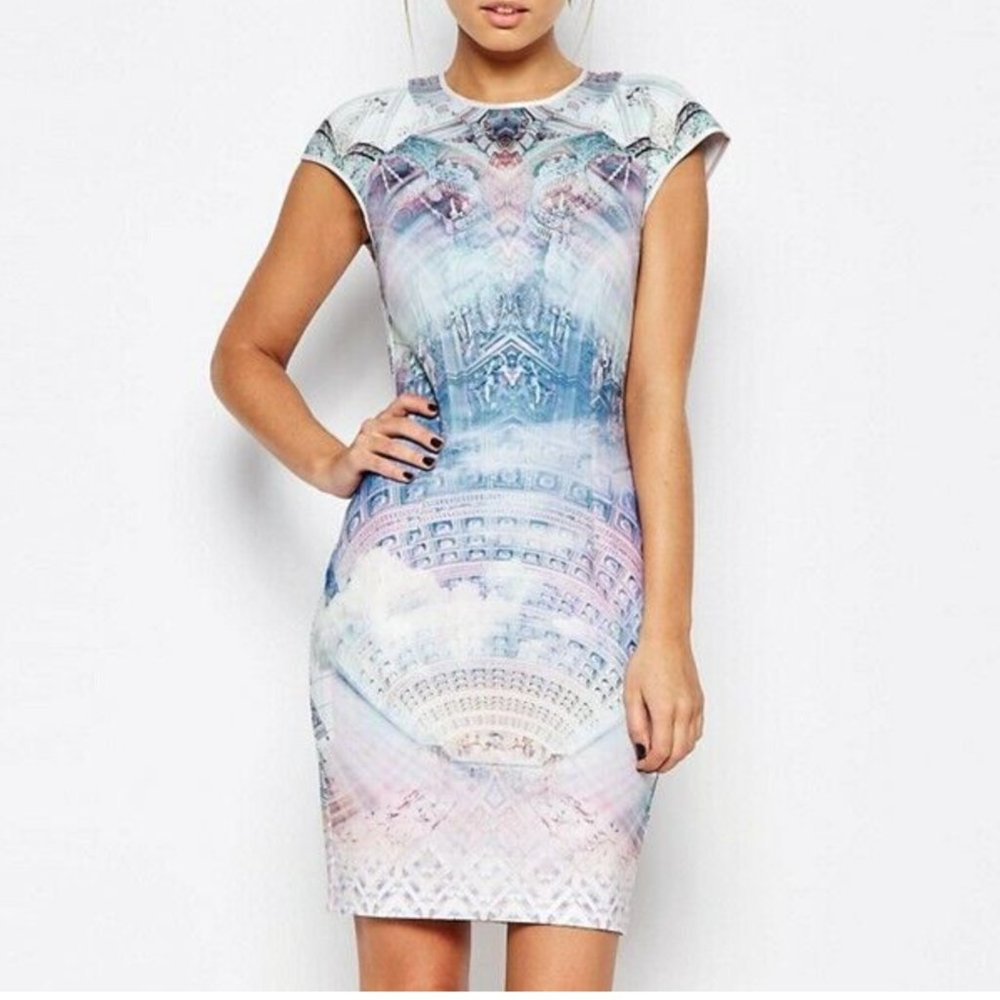 Ted Baker Dremaa Dreamscape Bodycon Dress